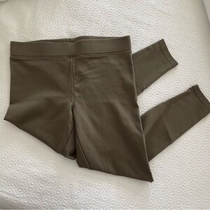 J. PETERMAN Olive Green Cropped Leggings, Sz Med NWOT